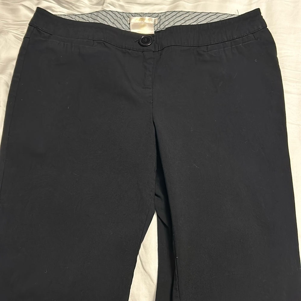 Black slacks, they have a nice stretch